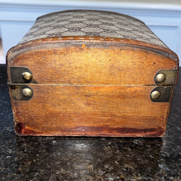 Vintage Gucci GG Logo Wooden Jewelry Box - Picture 4 of 9